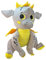 BEMIRO Grauer Drache Kuscheltier XXL - ca. 80 cm
