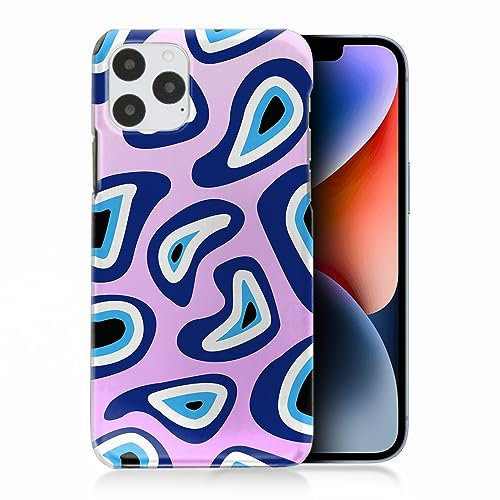 Evil Eye Phone Case For Apple iPhones, 16, 15, 14,13, 12, 11, Pro Max, Mini, XR, SE Purple Distorted Evil Eyes Phone Case, Hard Phone Cover, Evil Eyes Phone Cover