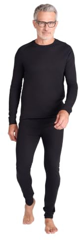 Mountain Warehouse Talus Mens Thermal Top & Pants Set | Lightweight & Breathable Thermal T-Shirt & Leggings, Quick Dry & Moisture Wicking Skins for Warmth, For Active Wear & Winter