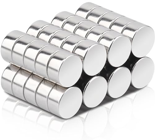 40 Stück Kleine Magnete Stark, 6x3mm Mini Magnete Rund Neodym Magnete Stark, Kleine Magneten Kühlschrank Magnete für Magnettafel, Whiteboard, Basteln, Karte