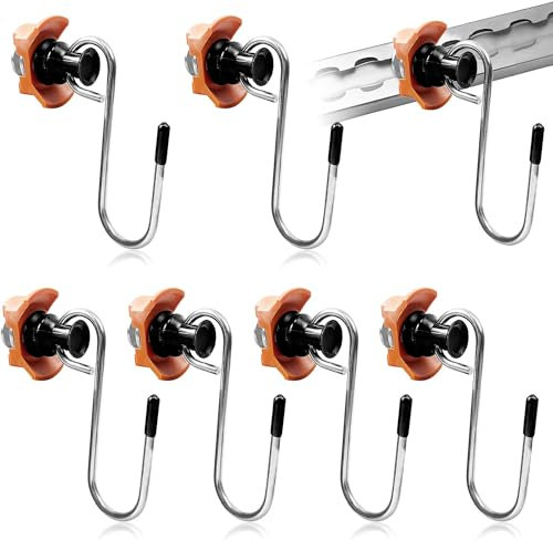 Haken für Airlineschienen,6 Stück Airlineschiene Fitting,Single endbeschlag airlineschiene,Zurrschienen Fitting,Airlineschiene zubehör Haken,Airline Schienen Haken,Airlineschiene Zubehör zum Aufhängen