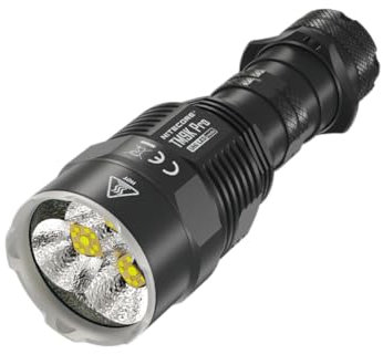 Nitecore TM9K Pro High Output Tactical Flashlight, 9900 Lumens, USB-C Fast Charging, Built-in Battery, Search and Rescue, Patrol