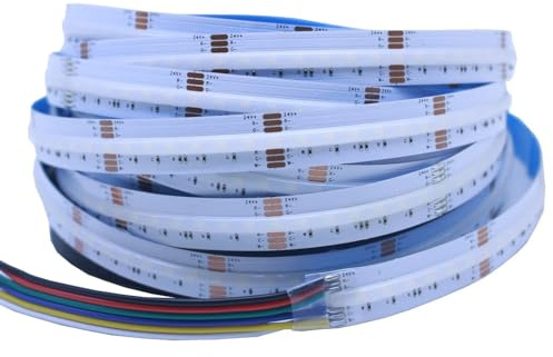 5M/Roll COB LED Strips 840LEDs/M 608LEDs High Density Flexible COB RGBCCT RGB CCT LED Lights DC24V LED Tape Rgb Light Strip (Color : RGBCCT 840LEDs 24V)