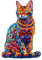 Jigfoxy Wooden Jigsaw Puzzles for Adults, Bengal Cat Wooden Puzzles for Adults 175pcs, Unique Animal Shape Wood Puzzles, Birthday Gifts for Family Friend with wooden box(13.3 * 9in)