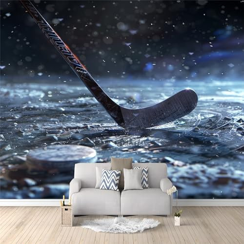 Vlies Fototapete Sport Eishockey 250x175 cm Art Mauer VliesTapete Wandtapete Wanddeko Wand Wohnzimmer Schlafzimmer Wohnung Wandbilder