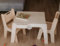 Petinka Kindertisch ANA - hochwertiger Montessori Kindertisch aus Birkensperrholz, optional erweiterbar mit Papierrolle & Stifthalter, kreativer Spieltisch für Kinder, Höhe 50 cm, Model: ANA