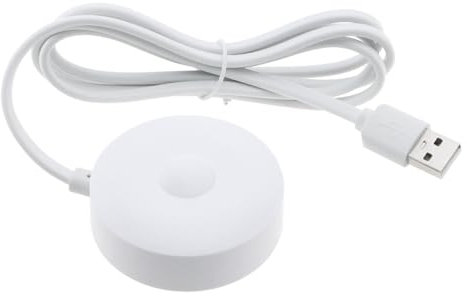 Laroal Magnetisches USB-Ladegerät für elektrische Zahnbürsten, Ladestation für elektrische Zahnbürsten für Io7, Io8, Io9, magnetische Reise-Ladestation, weiß, 1 m
