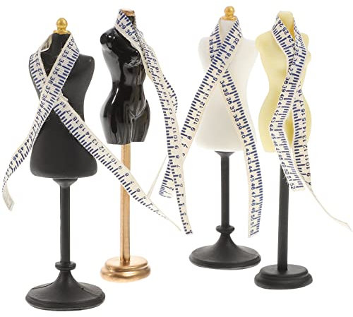 Garneck 4sätze Miniatur Puppen Mannequin Modell Für Kleidung Schneiderpuppe Für Puppenhaus Für DIY Und Kreative Gestaltung Hochwertiges Und Robustes Material Zum Präsentieren Von Bekleidun