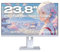 JAPANNEXT Monitor Gaming 23,8 IPS Full HD (1920x1080) 120Hz 0.5ms Bianco | Altezza e inclinazione regolabili (HSP) Altoparlanti integrati G-Sync/FreeSync | Garanzia 2 anni | JN-IPS238G120F-HSP-W