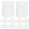 Cabilock 12stücke Hdpe Fläschchen Leere Medizinflaschen Mit Schraubverschluss Wiederverwendbare Kleine Behälter Für Pulver Und Tabletten Für Reisen Und Aufbewahrung