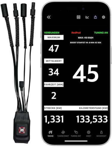RedPed für Bosch Smart System BES3 E-Bike Tuning Chip mit App (Nicht Felgen/Ventilmagnet) eBike