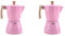 Toolvvik 2X Latte Moka Caffè Macchina Moka Espresso Cafeteira Percolatore Pentola Campo Caffè Macchina 300 Ml Rosa