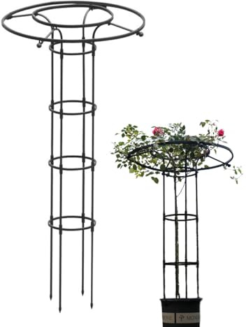 Bomefoi Rankgitter für den Garten, vertikal, Zimmerpflanzenstütze, dekoratives Gemüse, Blumen, Reben, Rankgitter, Turm für Garten, Hof, Rasen