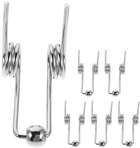 SAFIGLE 6stücke Lockenstab-torsionsfeder-ersatz Silber Metallfeder für Lockenstabstangen Diy-zubehör für Haarstylinggeräte