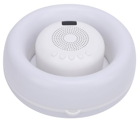 Tangxi Schwimmender Lautsprecher für Pool, IP65 Wasserdichter Schwimmender -Lautsprecher mit Bunten Lichtern, für Pool-Party-Dusche, und Außenbereich (White)