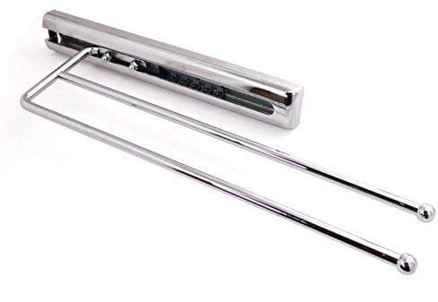 2 Stück SO-TECH® Handtuchauszug 2-armig Handtuchhalter Handtuchstange
