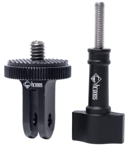 Chronos Gear Camera Mount Adapter for GoPro Ecosystem - ¼-20 Conversion Adapter Compatible with/Replacement for GoPro Max, GoPro Hero 9, Go Pro Hero 8, 7, 6, 5, 4, and DJI Osmo Action