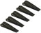 Black Plastic Door Stops, 2 cm (Pack of 5) - Durable & Stylish Design, Ideal for Home or Office Use