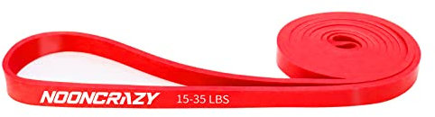 Resistance Bands, Widerstandsbänder 100% Naturlatex, Fitnessbänder für Kraftraining, Training, Yoga für Männer und Frauen (Rot)