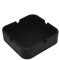 BWD AshTray Silicone Mould Black Square Shape Cigarette Ash Tray Holder Tobacco Indoor Outdoor Pubs Bars Use