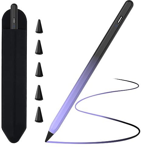 TQQ Pencil for iPad (2018-2025), Pixel-Perfect Precision, Tilt Sensitivity & 2X Faster Charge, Compatible Apple iPad 11/10/9/8/7/6th Gen, Pro 12.9/11/13 Inch M4, Air 3/4/5/M2/M3, Mini 5/6