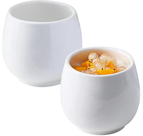 Bol à soupe, bol à riz, bol à déjeuner, ensemble de ramequins, 230 ml, ramequins à crème brûlée, plats à soufflé allant au four, ramequins à soufflé, ramequins for friteuse à air-blanc-profond-lot de