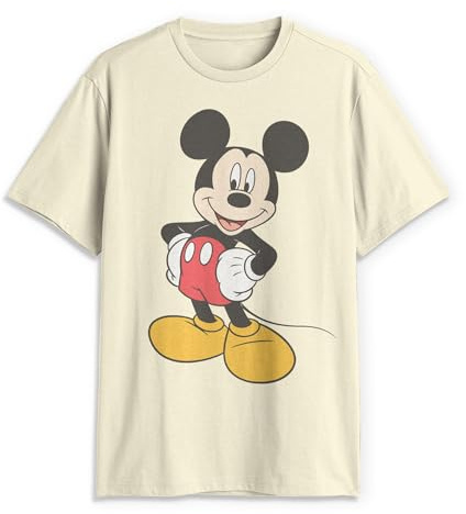Disney Men's 22dnmc01753a-021 Classic Mickey Mouse Full Size Graphic Short Sleeve T-Shirt (Pack of 1)