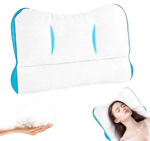 Außerst Bequemes, Ergonomisches Nackenstützkissen, Seitenschläferkissen, Orthopädisches Kissen Für Nacken- Und Schulterschmerzen, Kopfkissen Für Seiten- Und Rückenschläfer