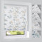 HOMEDEMO Plissee ohne Bohren Verdunkelung mit Botanisch Blumen Muster, Verdunklungsplissee Klemmfix, B50 x H130 cm, Sichtschutz Sonnenschutz, Rollos für Fenster und Tür