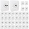 JYUHA 30 Pieces Self Adhesive Hanging Nails, 8mm 14mm Punch-Free Wall-Mounted Screw Hook Waterproof Seamless Screw Nail Free Wall Hook No Drilling Screw Hook for Bathroom Kitchen Home Decor