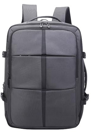 Ruck Sack School Bags For Girls Secondary School Laptop Backpack For Men Business Computer Backpack With USB Charging Port Work Travel Bookbag For Women Kids Rucksack Travel Backpack (Grey, One Size)