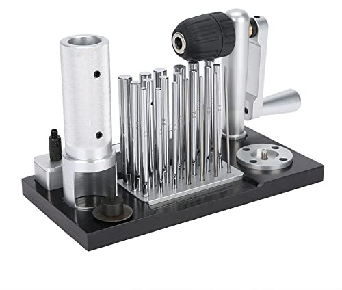 Professional Jump Ring Maker Machine, High-Quality Jewelry Making Tool, Stainless Steel Jump Ring Maker with 20 Mandrel Accessories for DIY Jewelry Making and Craft Projects