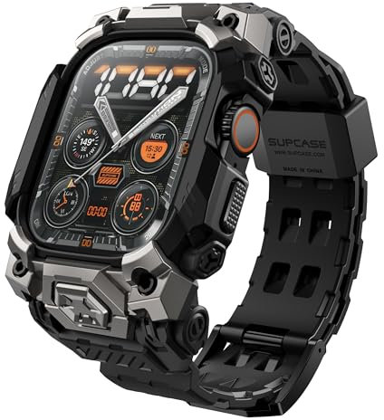 SUPCASE Funda Para Apple Watch Ultra 2 49mm 2024 [UB Pro] Protección Antigolpes Carcasa Bandas de Correa Resistente Case Compatible Con Apple Watch Ultra 2 49mm (Negro)