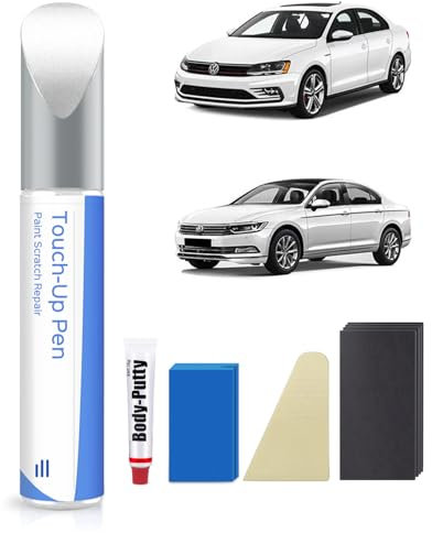 LB9A/B4 Candy White Lackstift Kit Kompatibel mit VW/Volkswagen Exakte Übereinstimmung für Chips und Kratzer