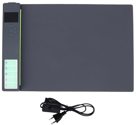 banapoy Coussin Chauffant pour écran LCD, Plaque de Séparation D'écran LCD pour Smartphone 300W, 30-135 °C, Plaque Chauffante pour Tablette de Téléphone Portable de Moins de 16 (Prise UE)
