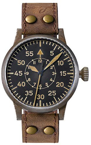 Laco Fliegeruhr Original Paderborn Erbstück Made in Germany – 42 mm Ø hochwertige Automatikuhr – Baumuster B – Einzigartige Qualität. Herausragende Verarbeitung – Wasserdicht – seit 1925