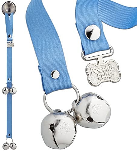 PoochieBells Handgefertigte Hundetürklingel für das Töpfchentraining - einfach & schnell, Hundesichere USA-Made Hundetürklingel mit perfektem Klang, Hundetrainer empfohlen seit über 20 Jahren,