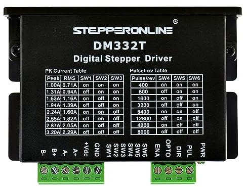 STEPPERONLINE Digitaler Schrittmotor Treiber 1.0-3.2A 18-30VDC für Nema 17, 23 Schrittmotor