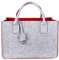 Schramm® Filztasche in 7 Farben 40x27x27cm Kaminholztasche Einkaufstasche Aufbewahrungstasche Filz Tasche Filztaschen, Farbe:rot