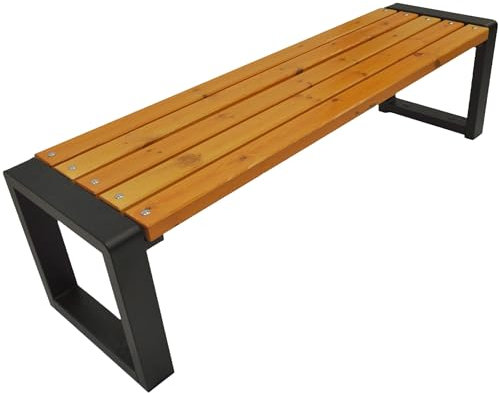 Primario Grande Gartenbank, Parkbank - Gartenmöbel, Outdoor Bank mit 350kg Tragfähigkeit - Sitzbank Holz Wetterfeste (Grande-BO, Pinia, 100cm - Sitzlänge, CE)