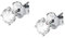 BLUESPIRIT Orecchini da donna, Collezione Aurora, in Argento 925, Zirconi,Idee regalo, Punti luce - P.25U201000900