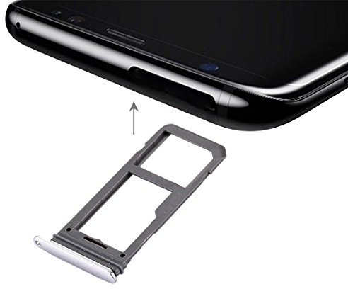 TANGJIANCHENG-PHONE ACCESSORIES Professionale IPartsAcquista Compatibile con Il Vassoio della Scheda SIM Samsung Galaxy S8 + Vassoio della Scheda Micro SD/SIM Parti (Size : for s8 Silver)