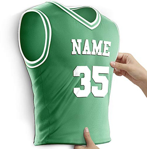 Elbeffekt Trikotlampe für Boston Fans aus Holz - personalisierbares Geschenk - schenke Dein individuellen Boston Fanartikel aus Echtholz