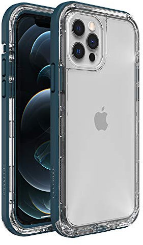 LifeProof Next Series Schutzhülle für iPhone 12 & iPhone 12 Pro – Clear Lake (transparent/korsblau)