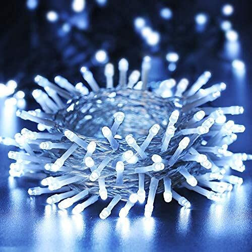 PhilzOps Weihnachtsbeleuchtung Außen, 20M 200 LED Innen Lichterkette mit Stecker 8 Modi Wasserdicht Weihnachten Beleuchtung für Indoor Kinderzimmer Hochzeit Outdoor Garten Party Deko, Kaltweiß