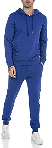 Redbridge Jogginganzug für Herren Jogger-Set Trainingsanzug Sweat Basic Blau XXL