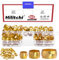 Hilitchi 3 Größen Rohrdurchmesser 1/4 5/16 3/8 Messing Kompressionshülsen Ferrules Compression Fitting Kit (SAE, 105pcs)