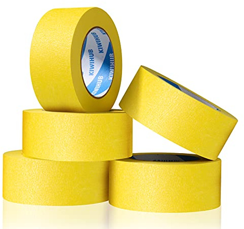 KIWIHUB Yellow Painters Tape 2 inch x 55 Yds x 5 Rolls
