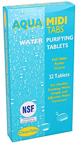 Aqua Midi Tabs 32 Water Purifying Tablets Motorhome Caravan Tank