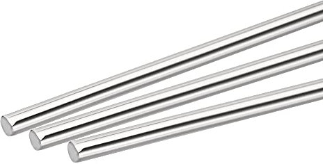 sourcing map 20 Stück 304 Metallstangen Garten, 4mm x 300mm Metallstäbe für DIY Handwerk, Motorrad, Deko, Garten